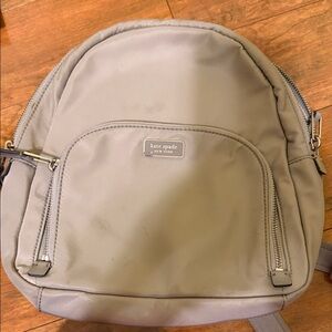 Kate Spade Light Gray Backpack